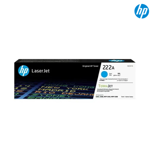 ตลับหมึกแท้ Toner Original Compatible HP W2221A Cyan, 222A